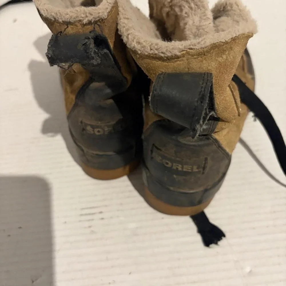 Sorel Caribou Waterproof Winter Boots Womens 7.5 Tan Brown NL3425-373